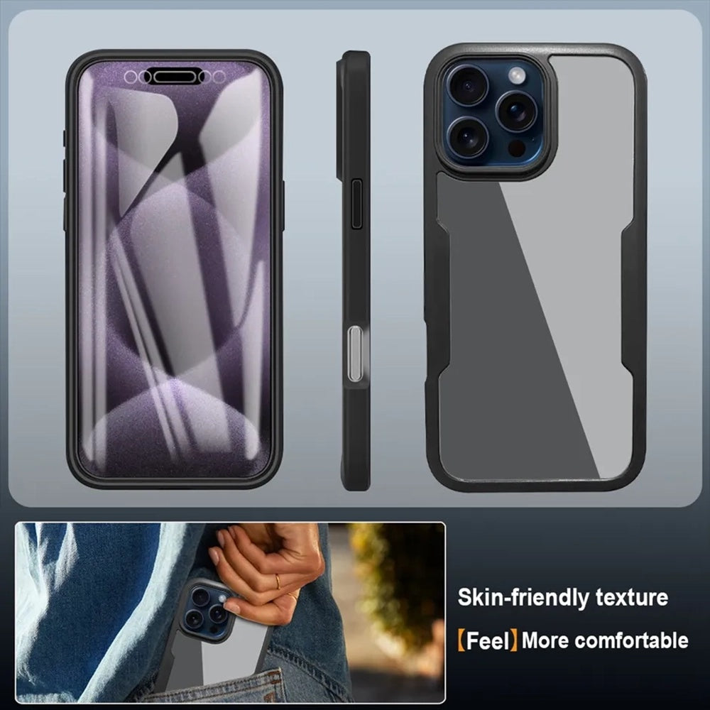 Techsuit - ColorVerse 360 Series + Screen Protector - iPhone 17 Pro - Pink