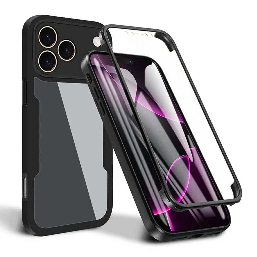 Techsuit - ColorVerse 360 Series + Screen Protector - iPhone 17 Pro - Black