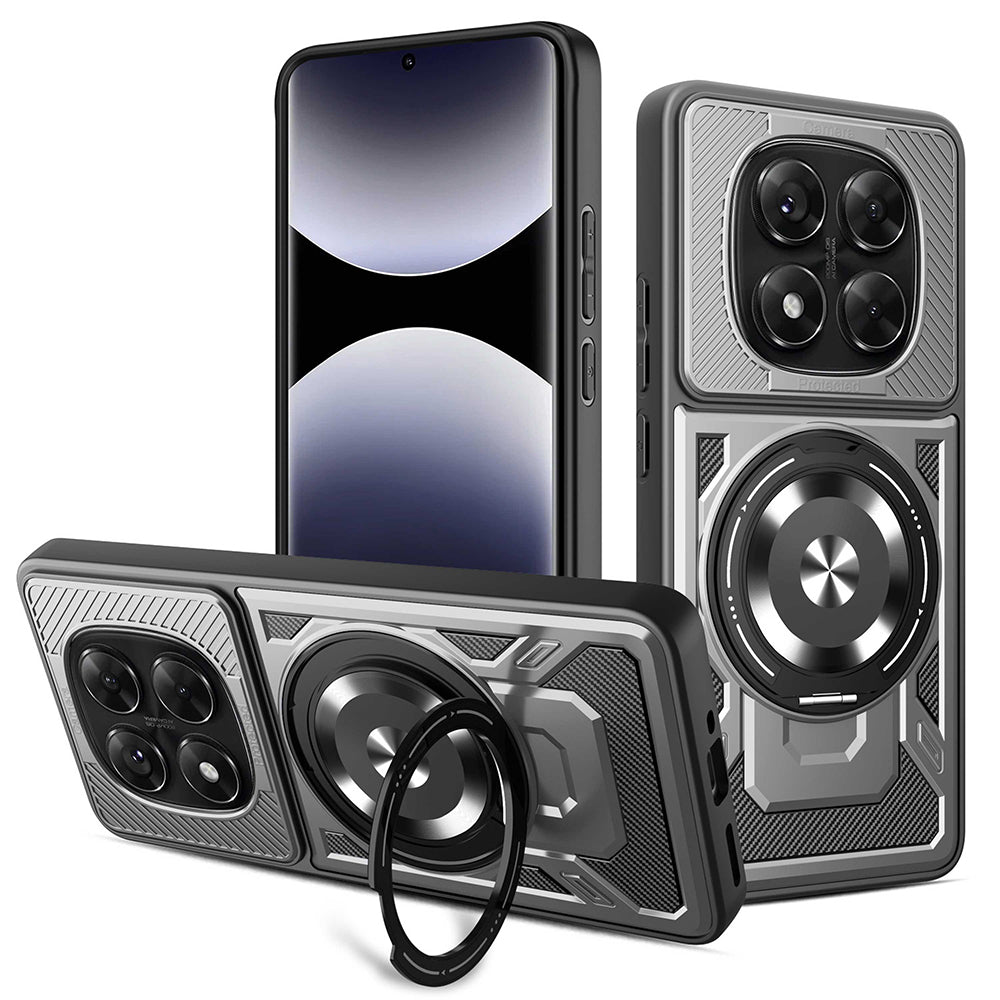 TechSuit Husa de protectie Techsuit RuggedCam compatibil cu Xiaomi Redmi Note 14 Pro 5G / Note 14 Pro+ 5G / Poco X7, Gri