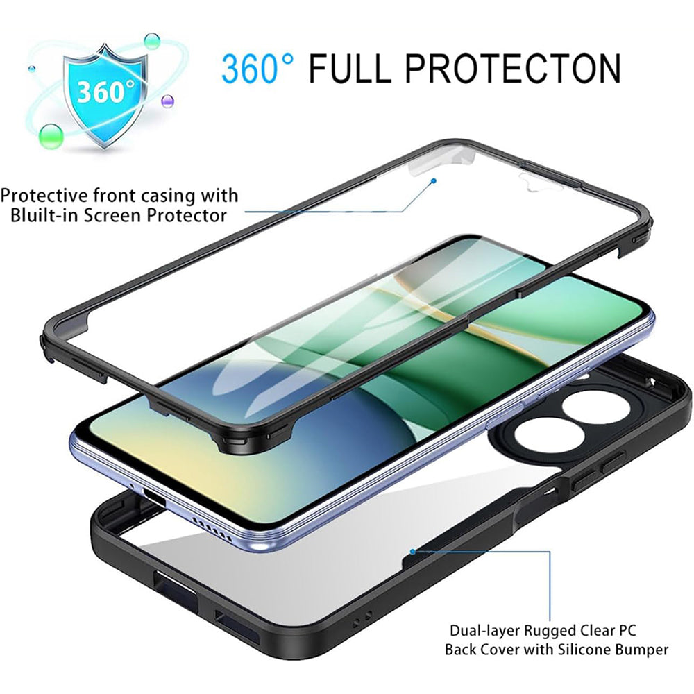 Techsuit - ColorVerse 360 Series + Screen Protector - Xiaomi Redmi A5 4G (Regional) - Black