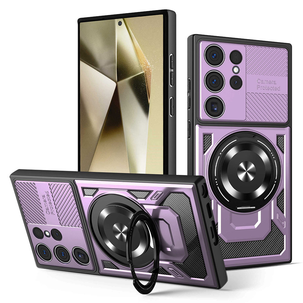 TechSuit Husa de protectie Techsuit RuggedCam compatibil cu Samsung Galaxy S24 Ultra, Mov