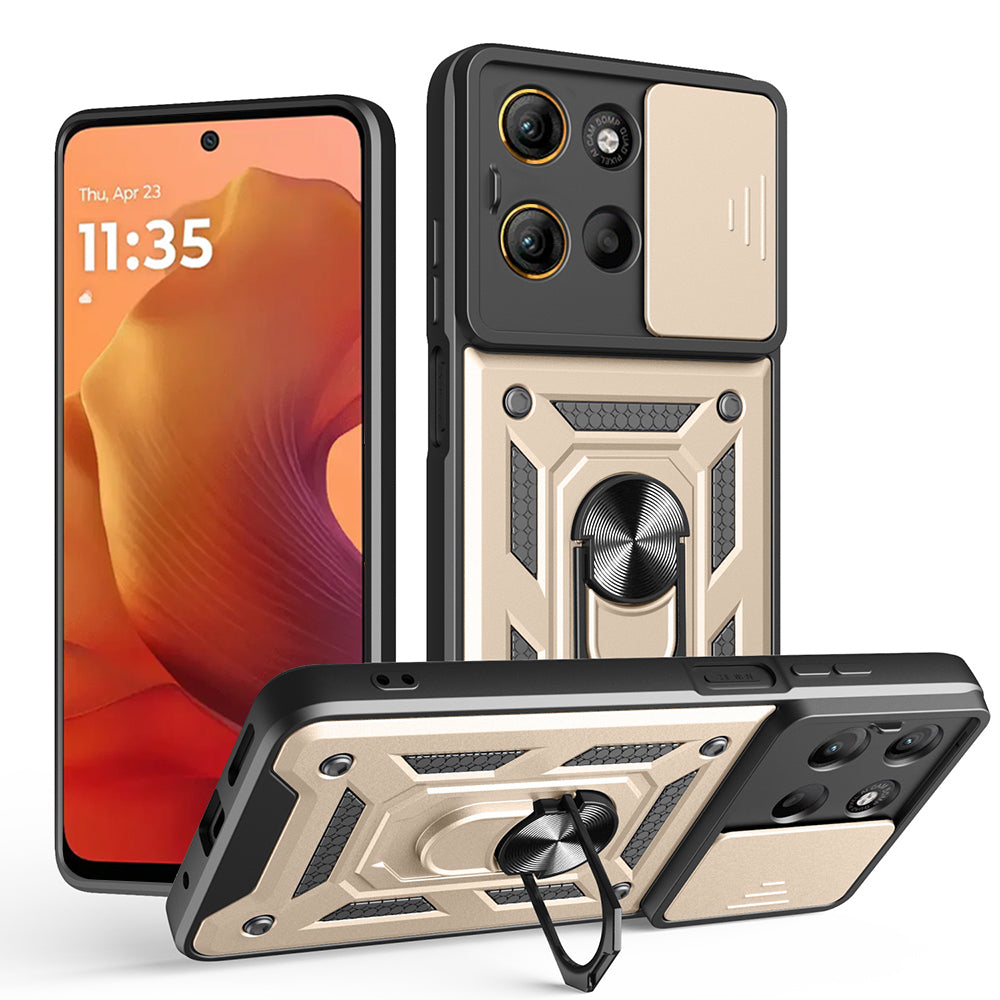 Techsuit - CamShield Series - Motorola Moto G15 / G15 Power / G17 / G17 Power - Gold