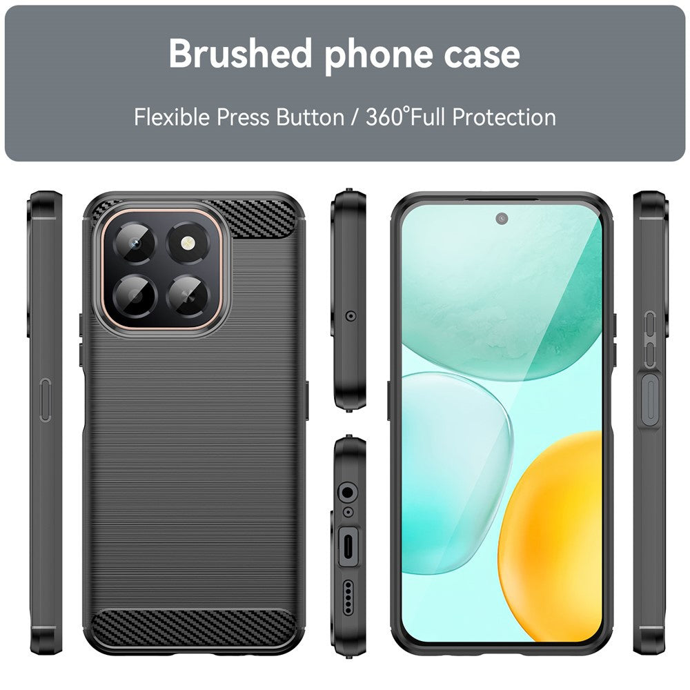 Techsuit - Carbon Silicone - Honor X6c - Black