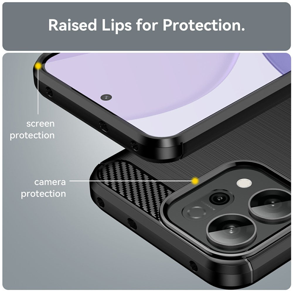 Techsuit - Carbon Silicone - Oppo Reno14 F / Reno14 FS 5G - Black