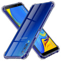Techsuit - Shockproof Clear Silicone - Samsung Galaxy A7 2018 - Smoke Black