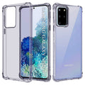 Techsuit - Shockproof Clear Silicone - Samsung Galaxy S20 Plus 4G / S20 Plus 5G - Smoke Black