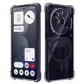 Techsuit - Shockproof Clear Silicone MagSafe - Nothing Phone (3a) Pro - Smoke Black