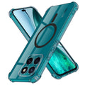 Techsuit - Shockproof Clear Silicone MagSafe - Honor X8c - Smoke Black