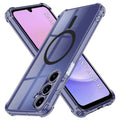 Techsuit - Shockproof Clear Silicone MagSafe - Samsung Galaxy A15 4G / A15 5G - Smoke Black