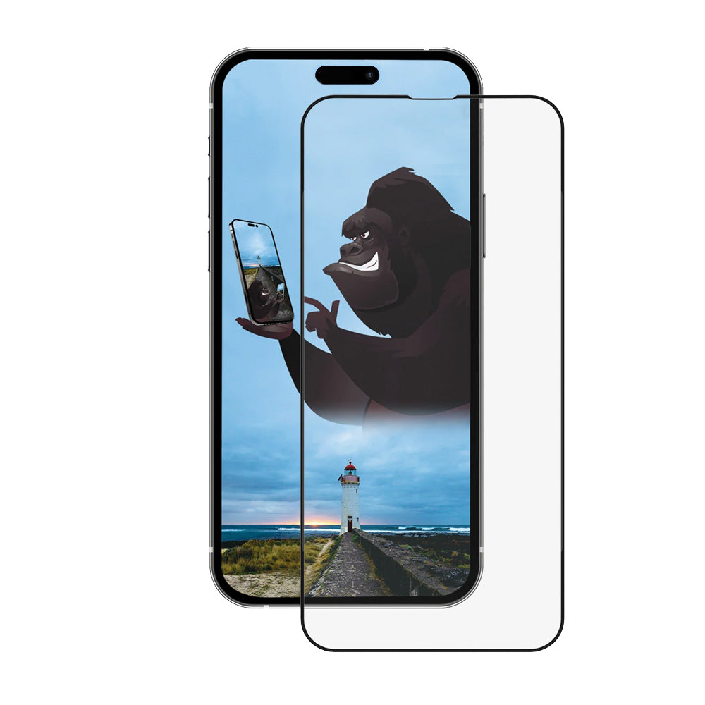 ANANK - 2.5D CG Glass Screen Protector - iPhone 15 Pro - Black