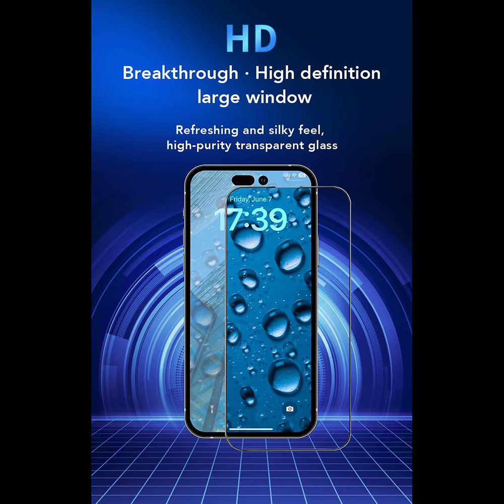 ANANK - 2.5D Reinforced Edge Screen Protector - iPhone 15 - Black