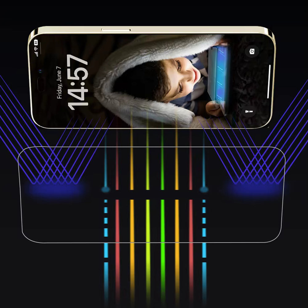 ANANK - 2.5D Anti-blue Light Screen Protector - iPhone 14 Pro - Black