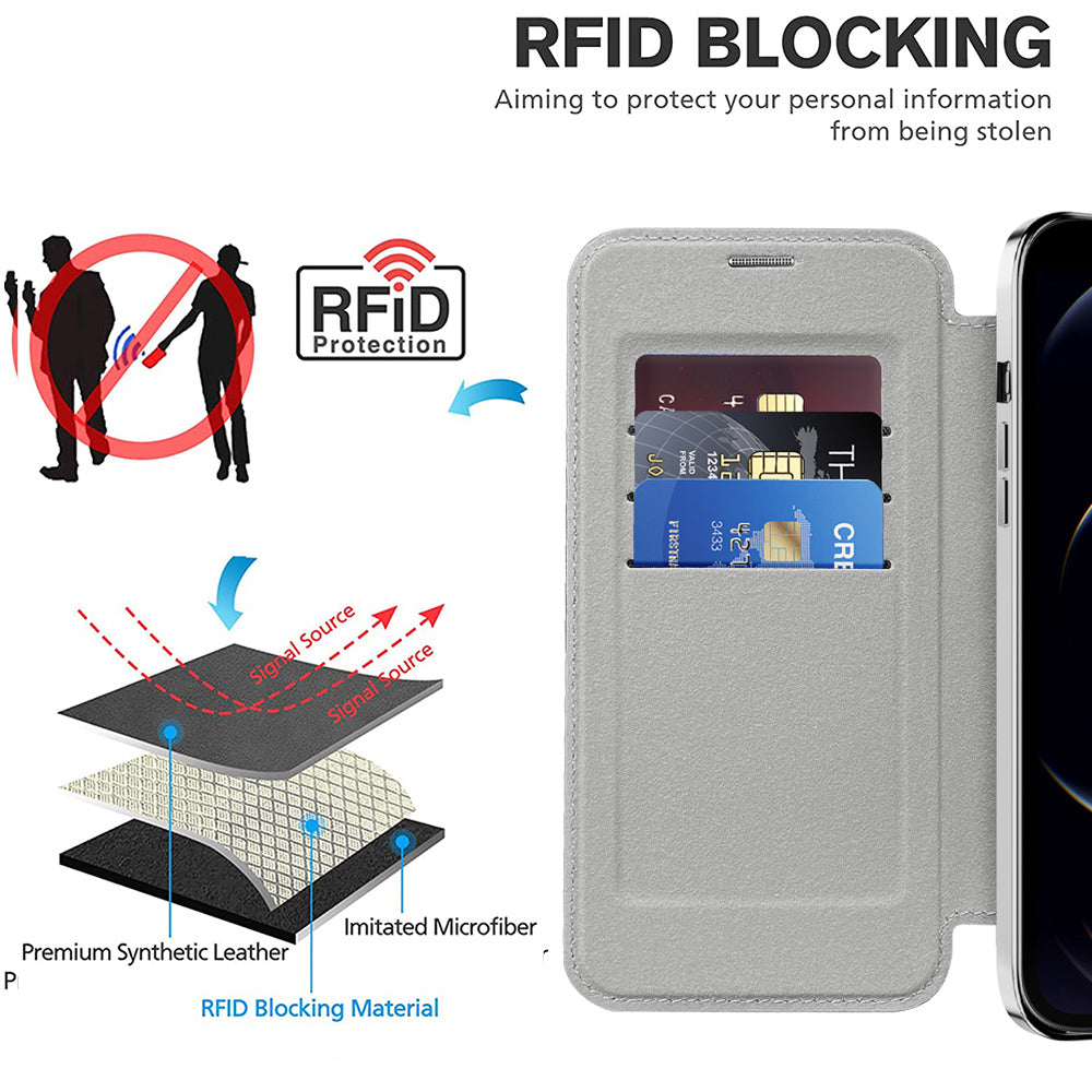 Techsuit - SmartMag Book Case - iPhone 11 Pro Max - Gray