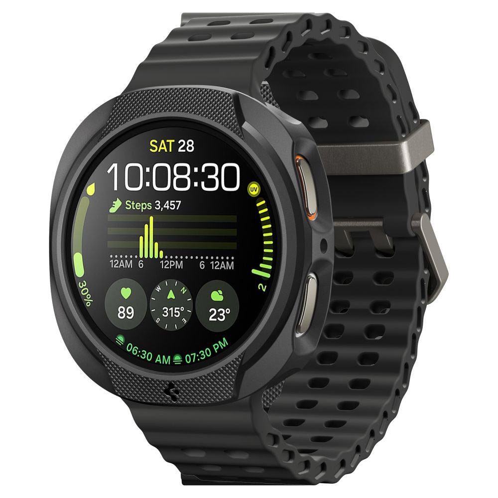 Spigen Accesoriu smartwatch Spigen Liquid Air (ACS09839) compatibil cu Samsung Galaxy Watch8 44mm, Negru Mat
