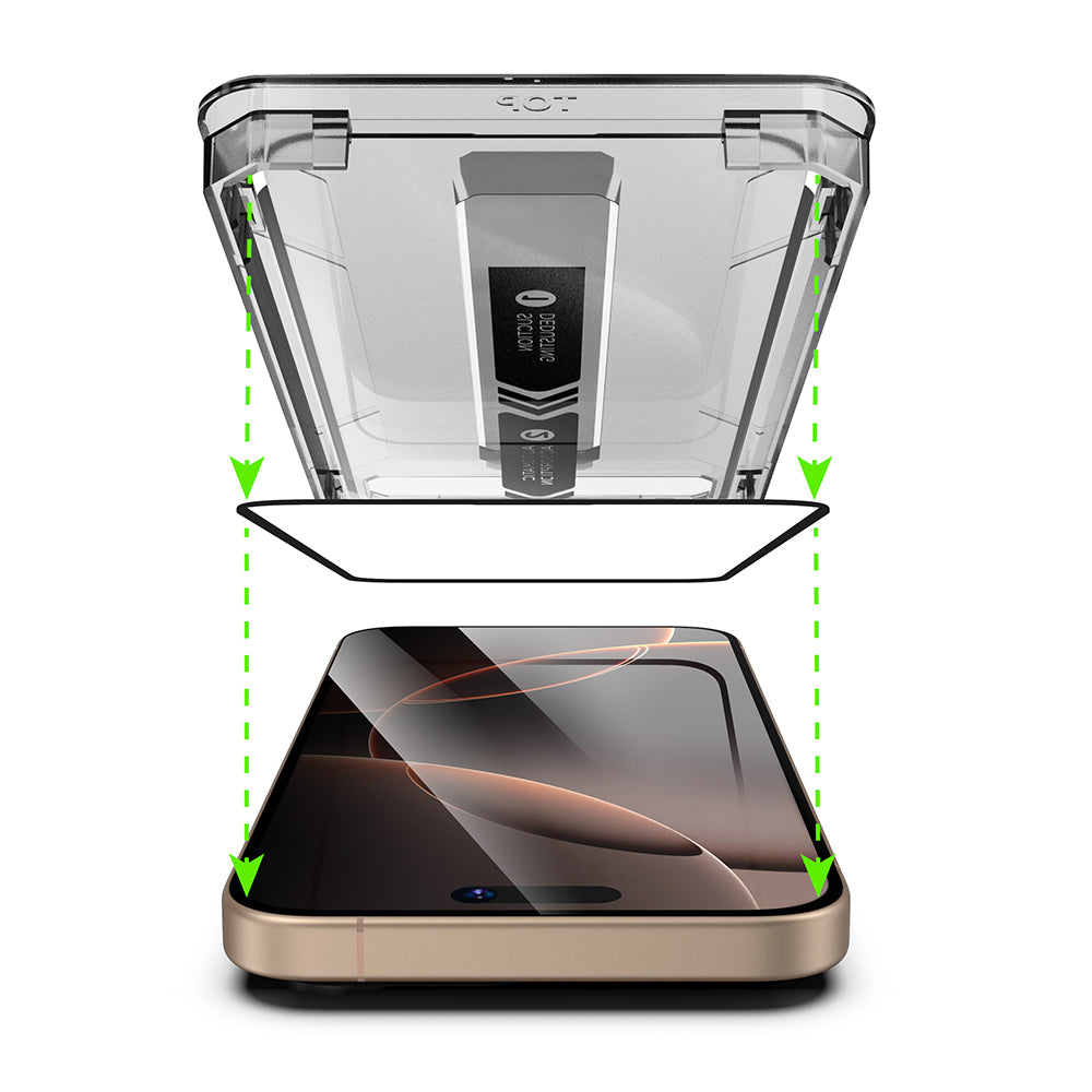 Techsuit - TitanGlass FullCover - iPhone 16 Pro / iPhone 17 - Privacy