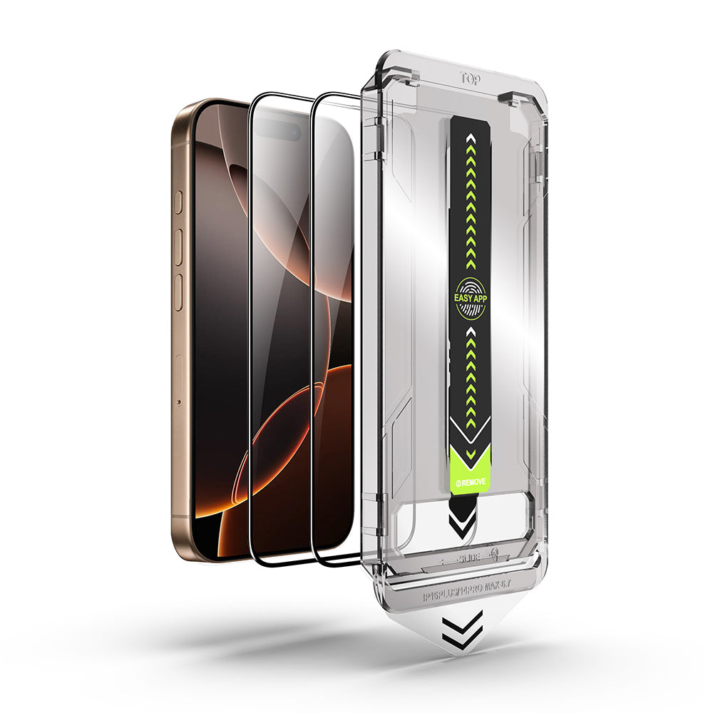 Techsuit - TitanGlass FullCover (2 pack) - iPhone X / iPhone XS / iPhone 11 Pro - Black