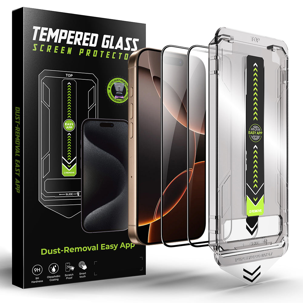TechSuit Folie de protectie Techsuit TitanGlass FullCover (set de 2) compatibil cu iPhone XR / iPhone 11, Negru