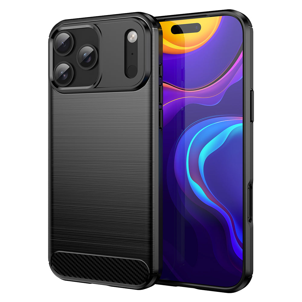 Techsuit - Carbon Silicone - iPhone 17 Pro Max - Black