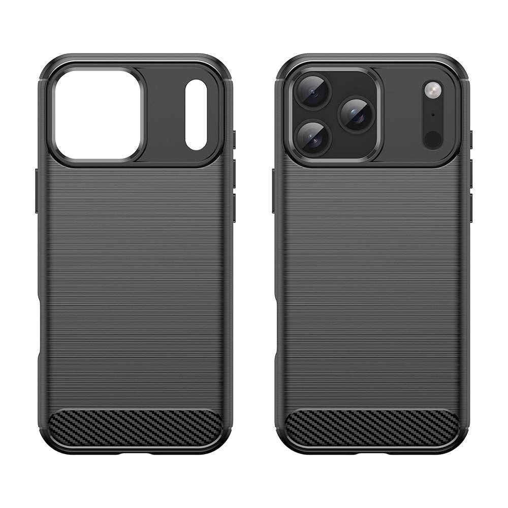 Techsuit - Carbon Silicone - iPhone 17 Pro Max - Black