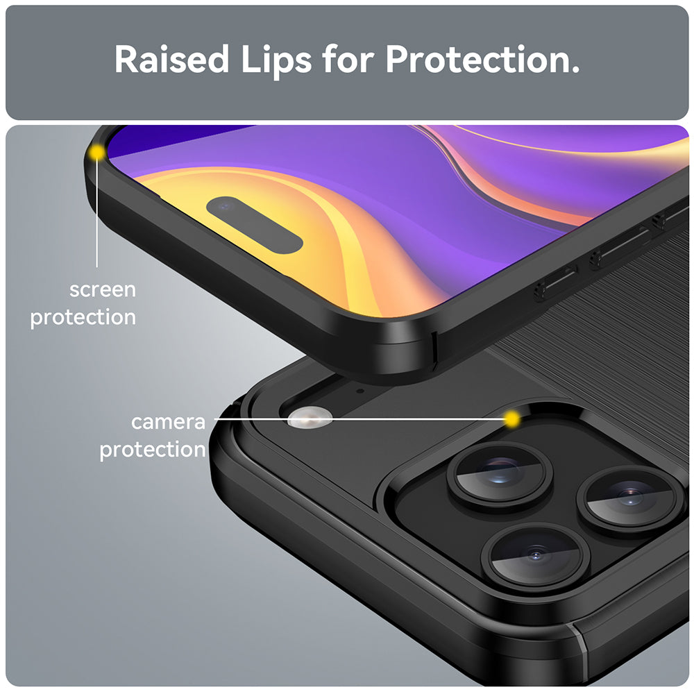 Techsuit - Carbon Silicone - iPhone 17 Pro Max - Black