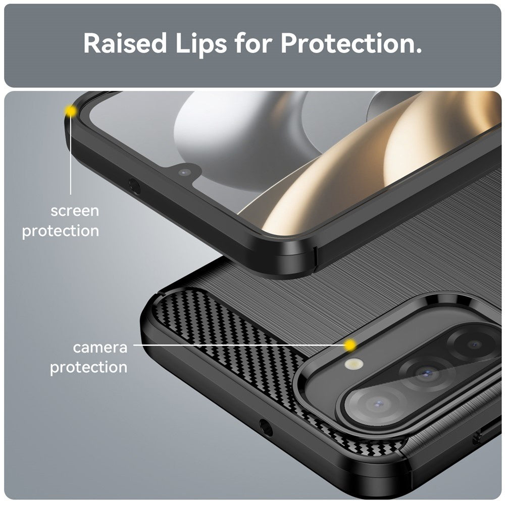 Techsuit - Carbon Silicone - Samsung Galaxy A17 5G / A17 4G - Black