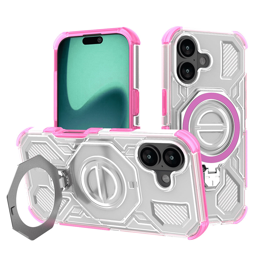 Techsuit - Carbon Shield PRO - iPhone 17 - Pink Transparent