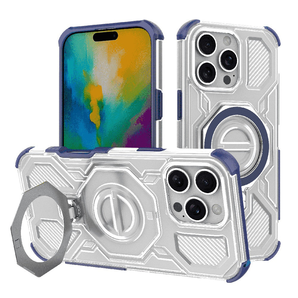 Techsuit - Carbon Shield PRO - iPhone 16 Pro Max - Blue Transparent
