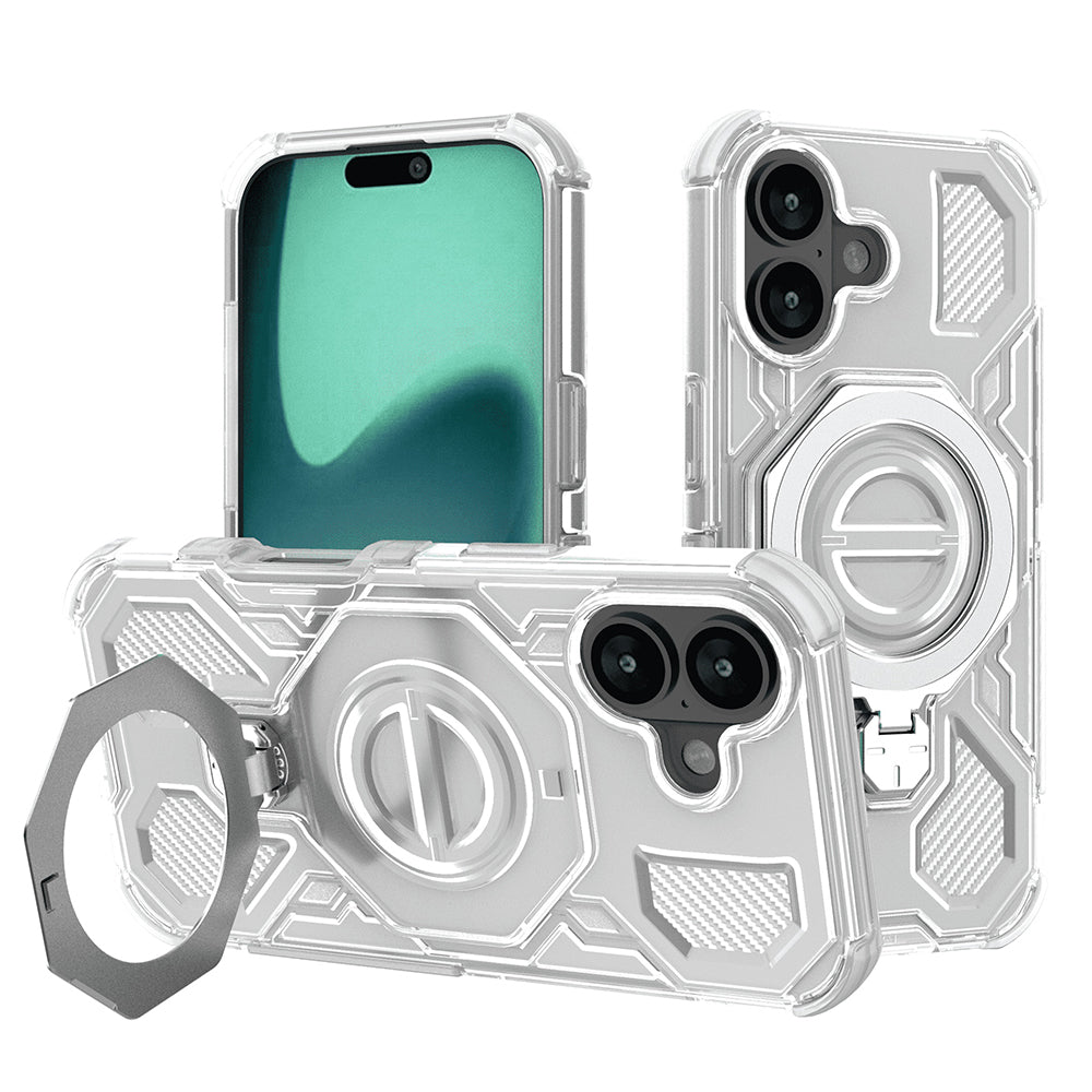 Techsuit - Carbon Shield PRO - iPhone 16 - White Transparent