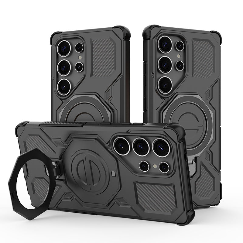 TechSuit Husa de protectie Techsuit Carbon Shield PRO compatibil cu Samsung Galaxy S25 Ultra, Negru