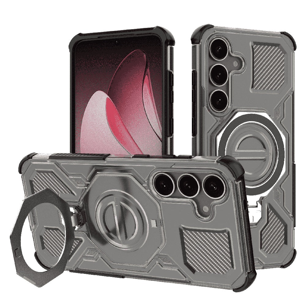 Techsuit - Carbon Shield PRO - Samsung Galaxy S25 Plus - Smoke Black