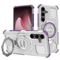 Techsuit - Carbon Shield PRO - Samsung Galaxy S25 Plus - Purple Transparent