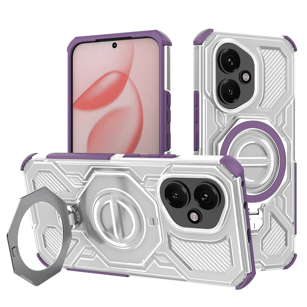 Techsuit - Carbon Shield PRO - Honor 400 - Purple Transparent