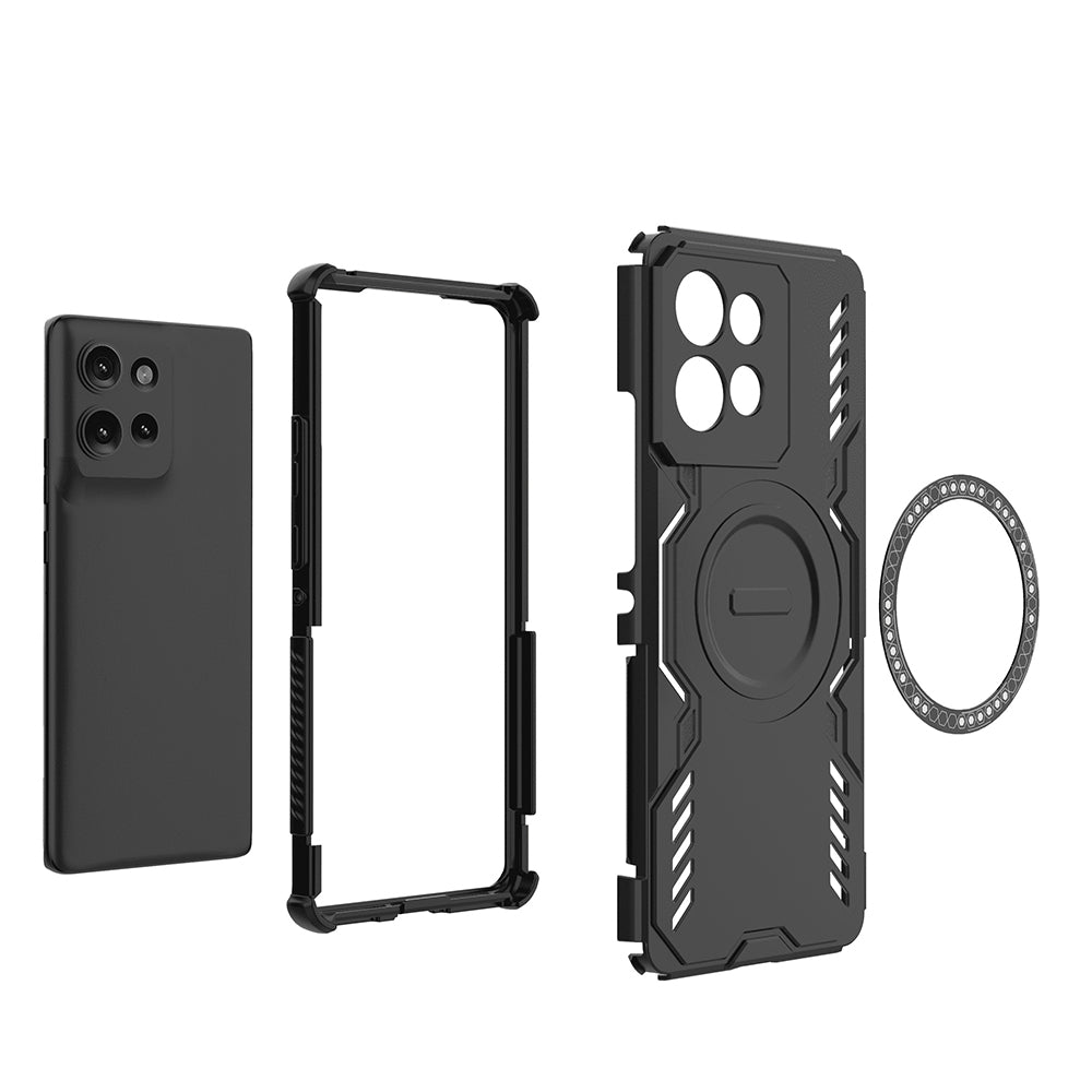 TechSuit Husa de protectie Techsuit ArmorMag compatibil cu Motorola Edge 50, Albastru – imagine 5