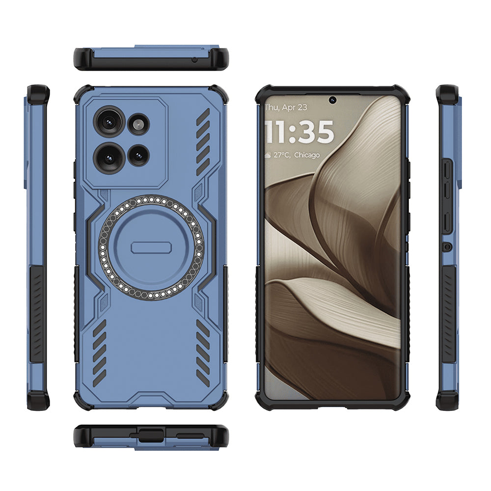 TechSuit Husa de protectie Techsuit ArmorMag compatibil cu Motorola Edge 50, Albastru – imagine 4