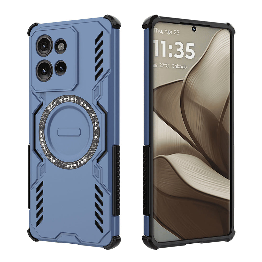 TechSuit Husa de protectie Techsuit ArmorMag compatibil cu Motorola Edge 50, Albastru – imagine 2
