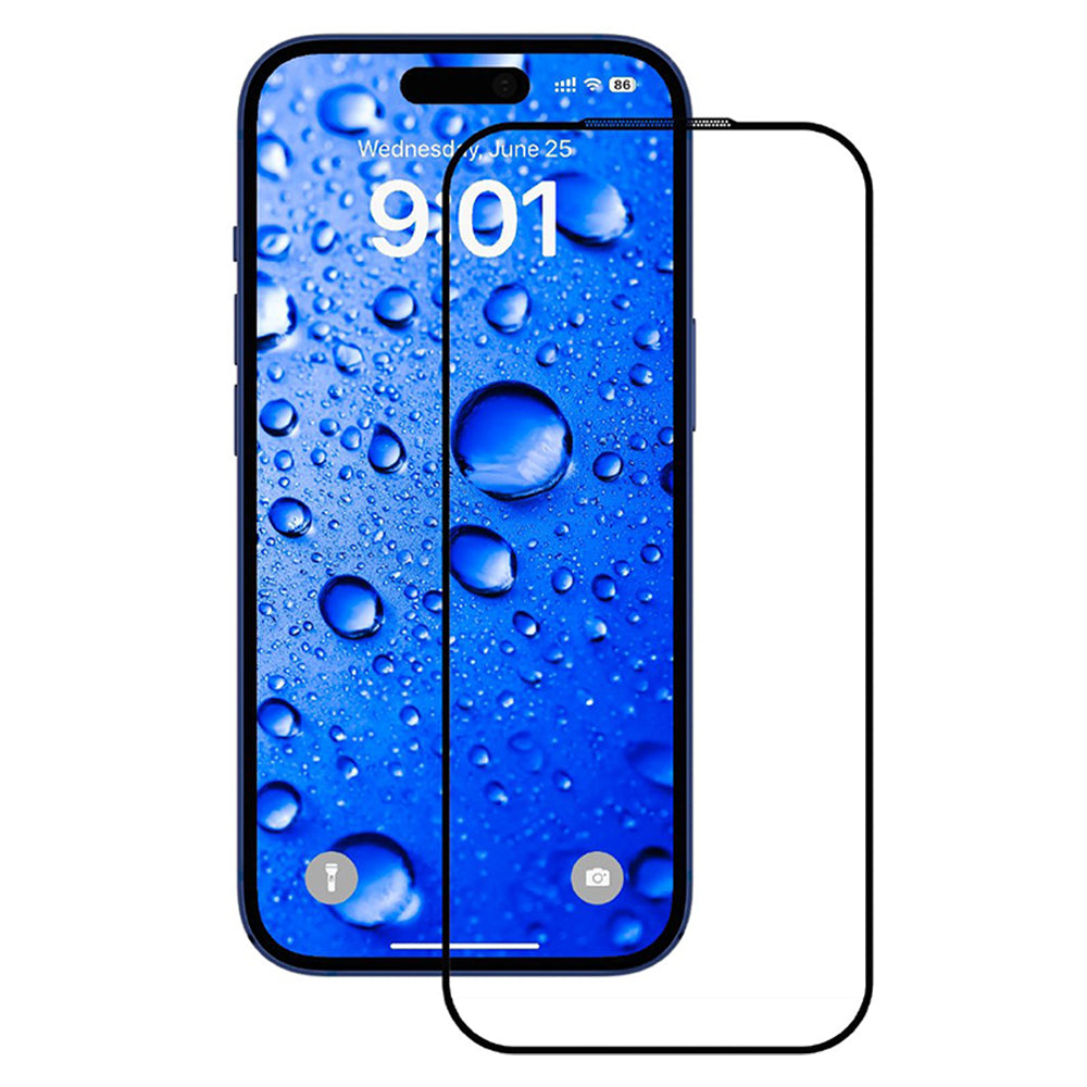 ANANK - 2.5D Full Glass Screen Protector - iPhone 17 Pro - Black