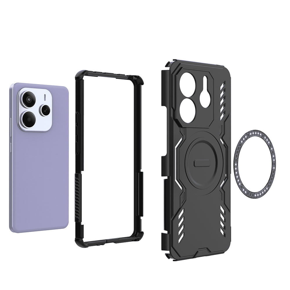 TechSuit Husa de protectie Techsuit ArmorMag compatibil cu Xiaomi Redmi Note 14 5G, Albastru – imagine 5