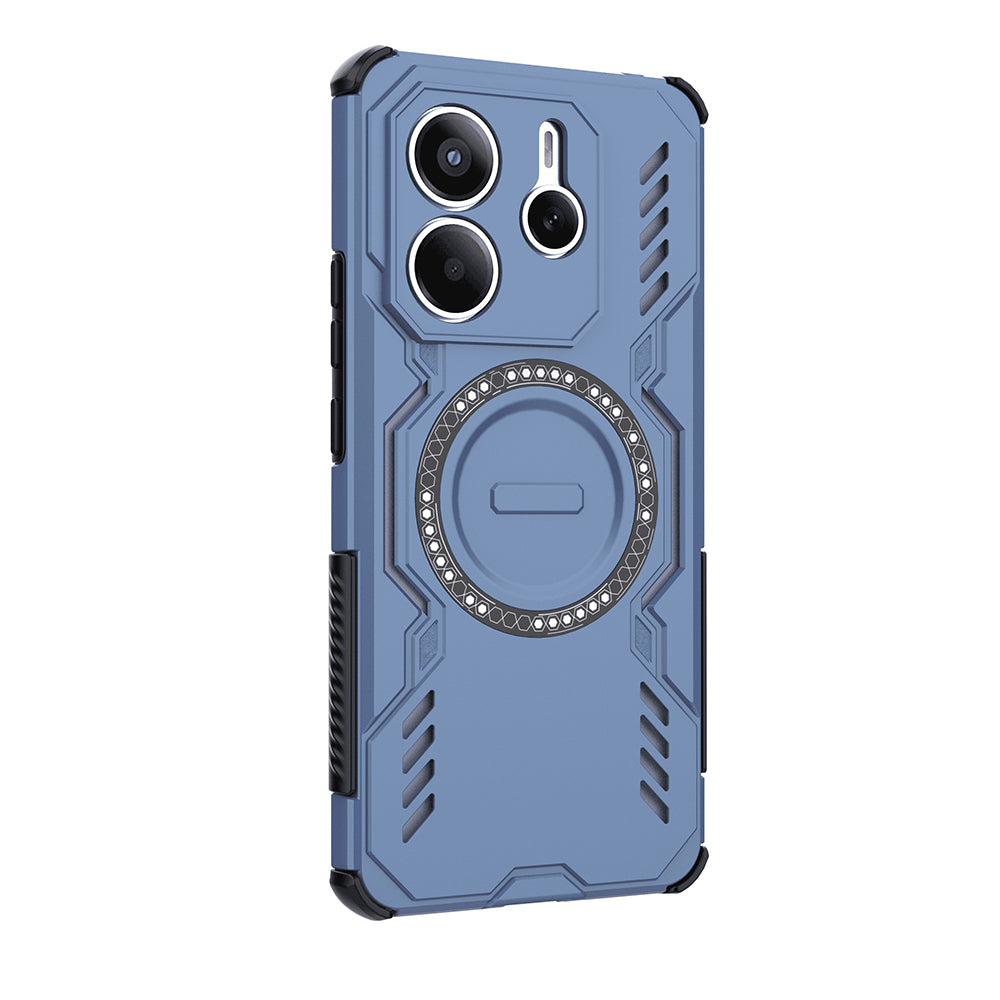 TechSuit Husa de protectie Techsuit ArmorMag compatibil cu Xiaomi Redmi Note 14 5G, Albastru – imagine 3