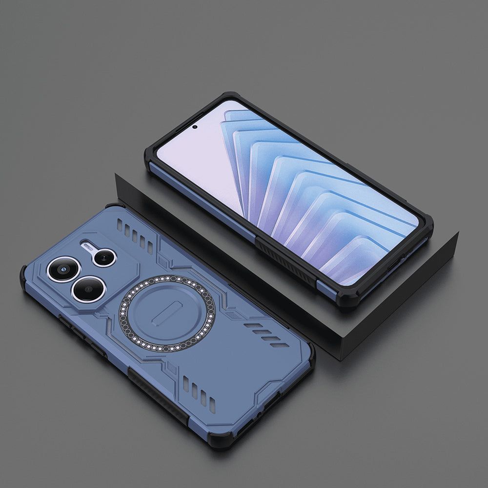 TechSuit Husa de protectie Techsuit ArmorMag compatibil cu Xiaomi Redmi Note 14 5G, Albastru – imagine 6