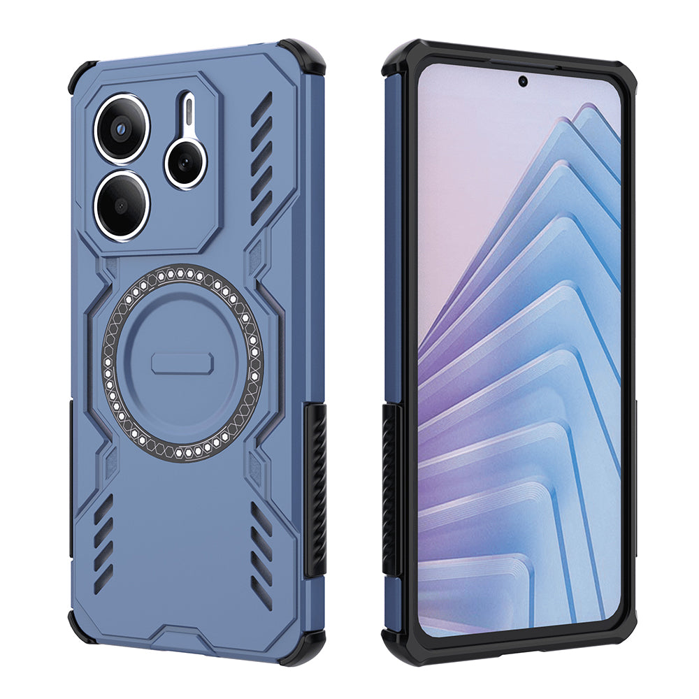 TechSuit Husa de protectie Techsuit ArmorMag compatibil cu Xiaomi Redmi Note 14 5G, Albastru – imagine 2