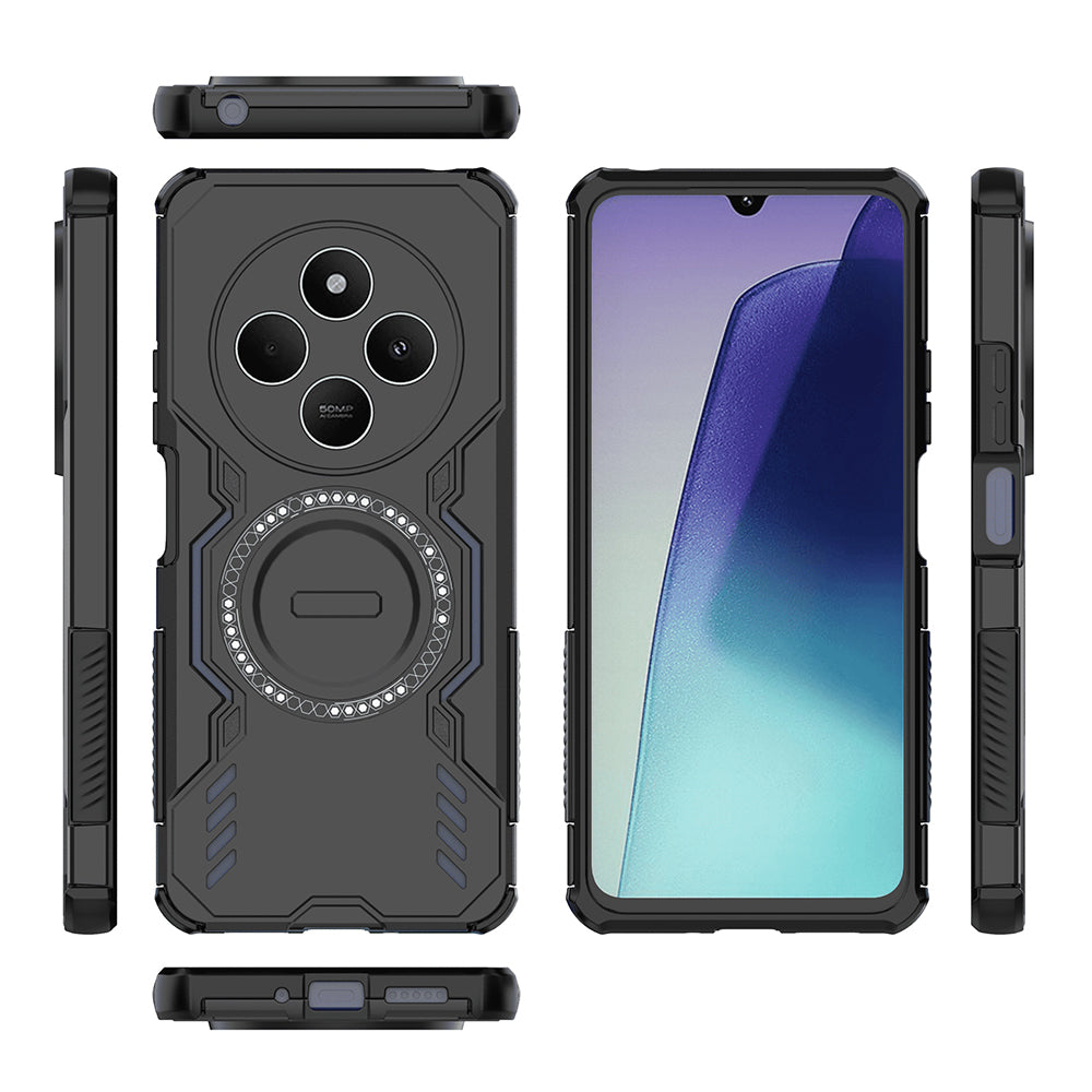 TechSuit Husa de protectie Techsuit ArmorMag compatibil cu Xiaomi Redmi 14C / Poco C75, Negru – imagine 4