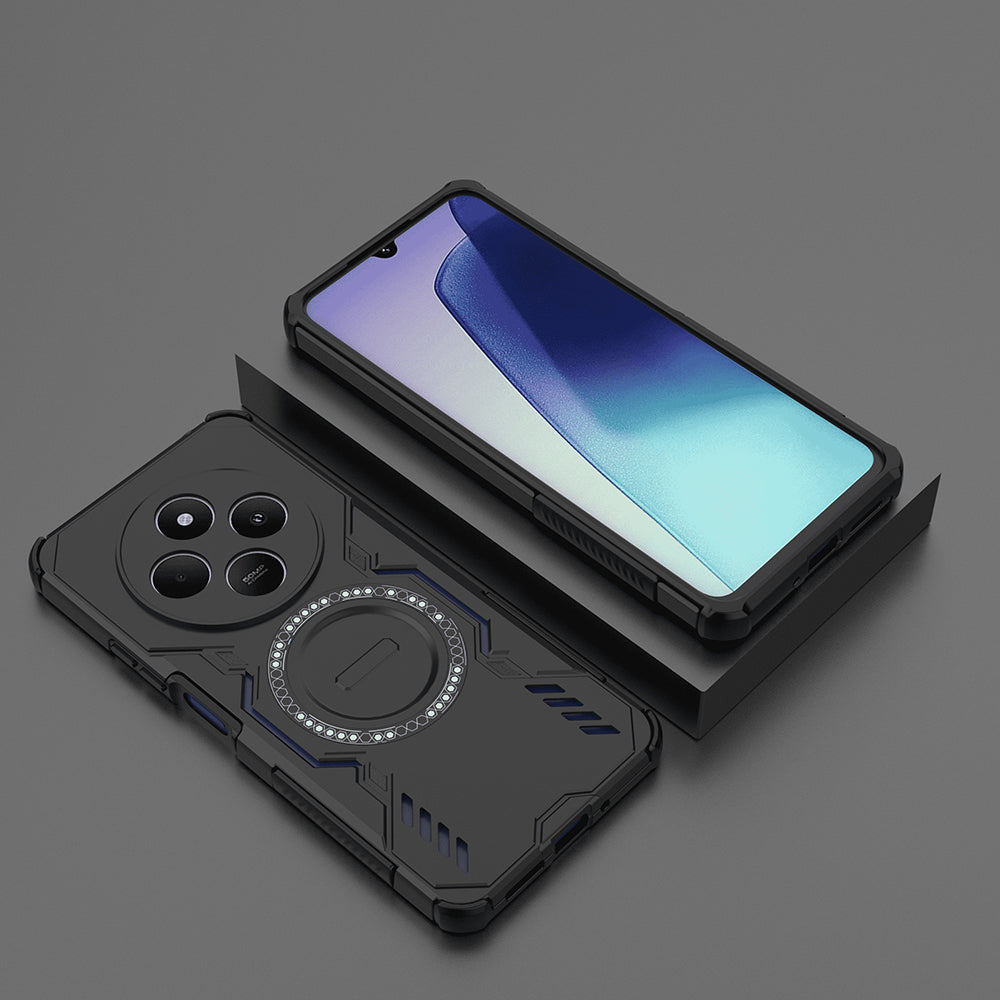 TechSuit Husa de protectie Techsuit ArmorMag compatibil cu Xiaomi Redmi 14C / Poco C75, Negru – imagine 6