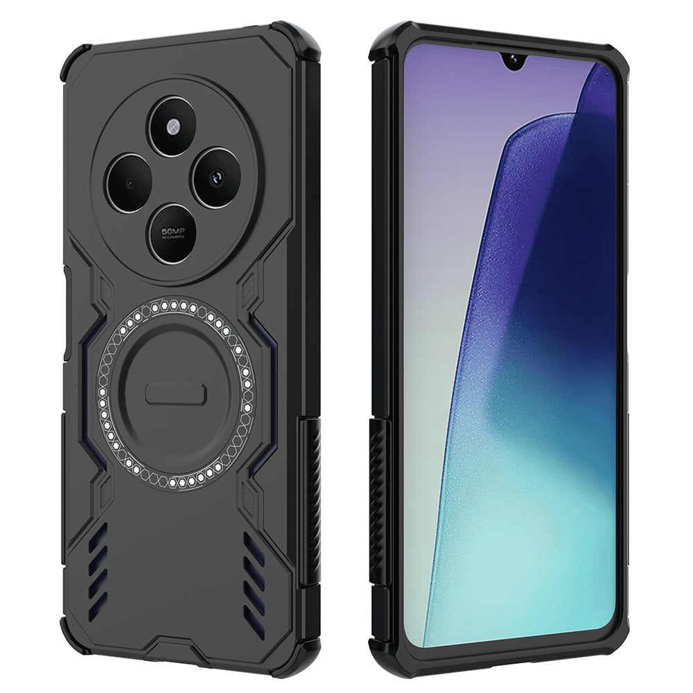 TechSuit Husa de protectie Techsuit ArmorMag compatibil cu Xiaomi Redmi 14C / Poco C75, Negru – imagine 2