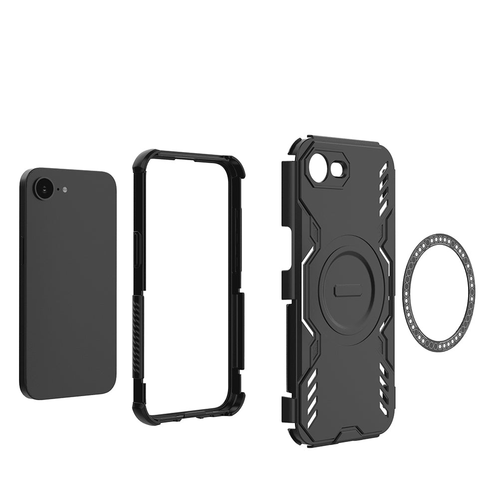 TechSuit Husa de protectie Techsuit ArmorMag compatibil cu iPhone 16e / iPhone 17e, Negru – imagine 5