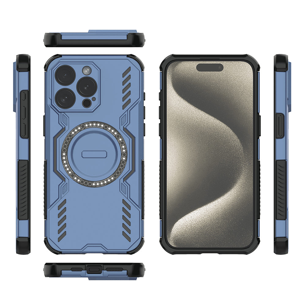 Techsuit - ArmorMag Case - iPhone 15 Pro - Blue