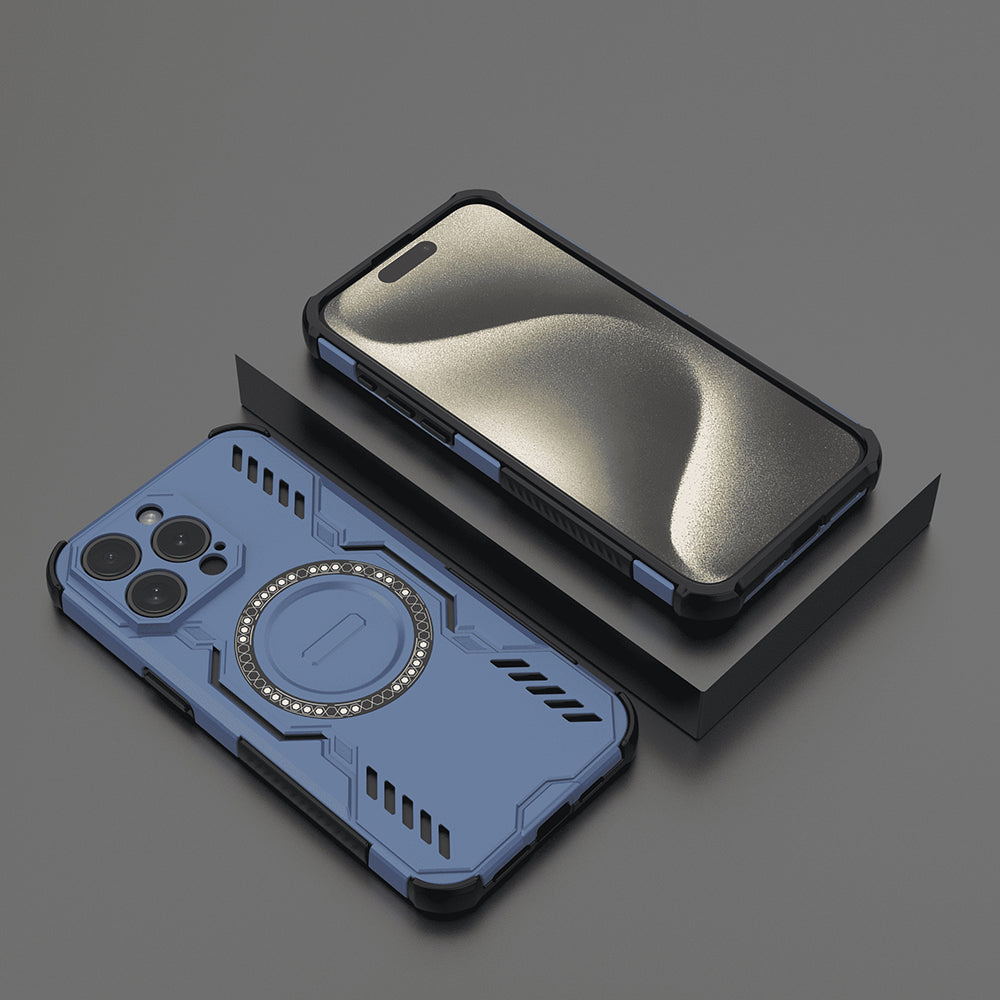 Techsuit - ArmorMag Case - iPhone 15 Pro - Blue