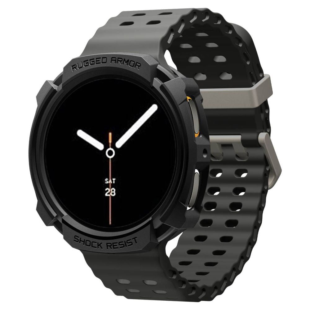 Spigen Accesoriu smartwatch Spigen Rugged Armor (ACS10006) compatibil cu Samsung Galaxy Watch8 44mm, Negru Mat