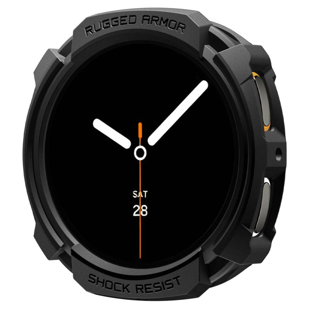 Spigen Accesoriu smartwatch Spigen Rugged Armor (ACS10006) compatibil cu Samsung Galaxy Watch8 44mm, Negru Mat – imagine