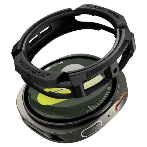 Spigen Accesoriu smartwatch Spigen Rugged Armor (ACS10006) compatibil cu Samsung Galaxy Watch8 44mm, Negru Mat – imagine
