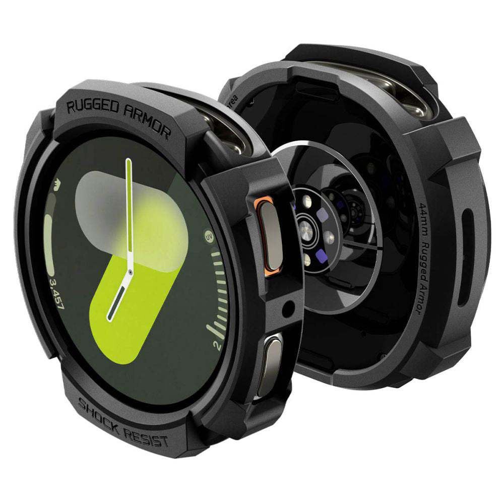 Spigen Accesoriu smartwatch Spigen Rugged Armor (ACS10006) compatibil cu Samsung Galaxy Watch8 44mm, Negru Mat – imagine